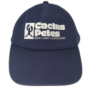 Mohr's Cactus Petes Resort Casino 5 Panel Blue Hat Snapback OS Jackpot Nevada